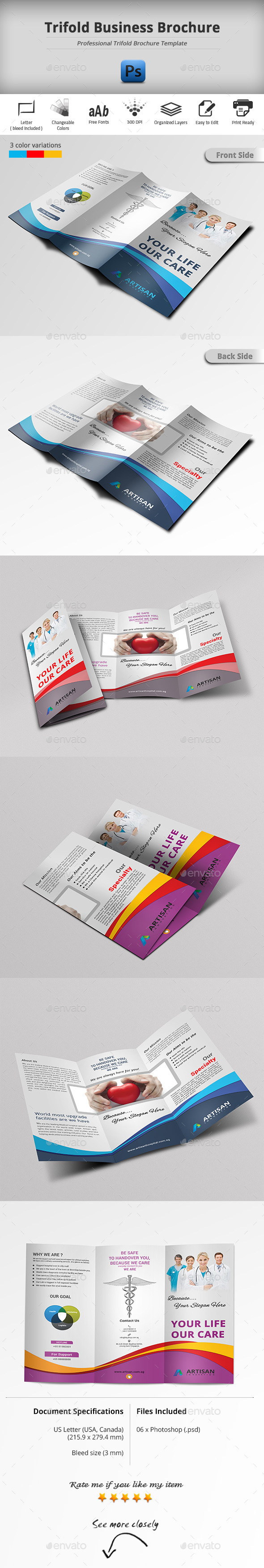 Trifold Business Brochure (Informational)