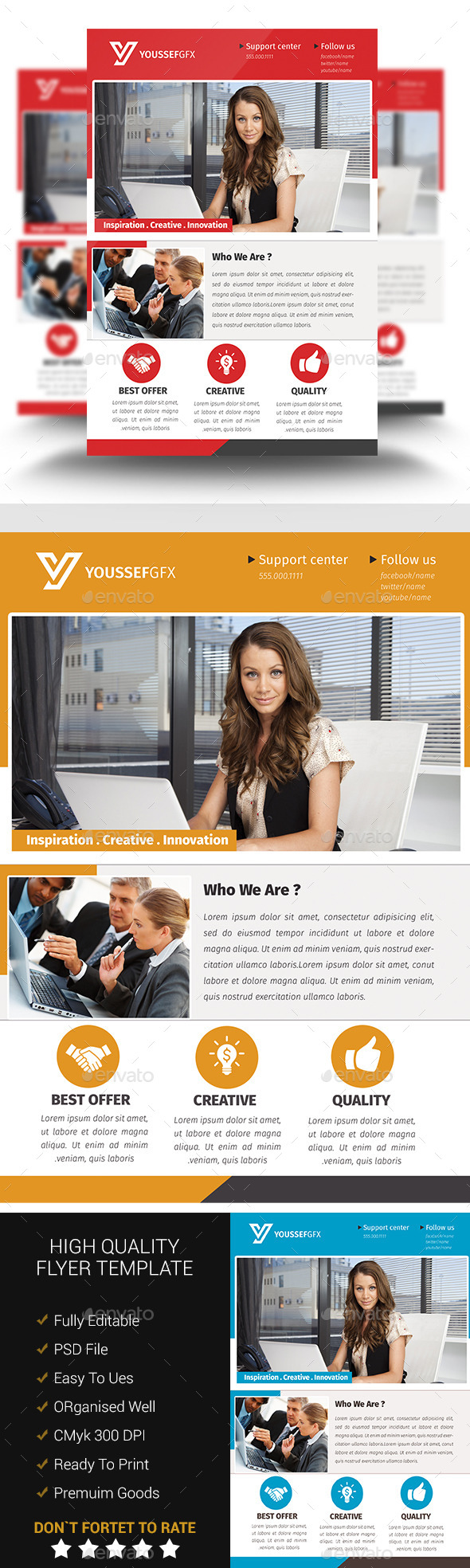 A4 Coporate Flyer Template 03 (Corporate)