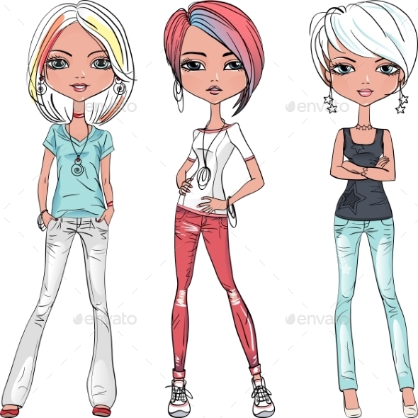 GraphicRiver Fashion Girls Top Models 11041234 GraphicRiver Fashion Girls Top Models 11041234