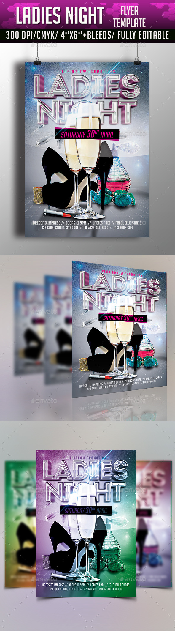 Ladies Night Flyer Template (Clubs & Parties)