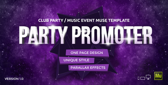 ThemeForest Party Promoter Club Music Event Muse Template 11042688 ThemeForest Party Promoter Club Music Event Muse Template 11042688
