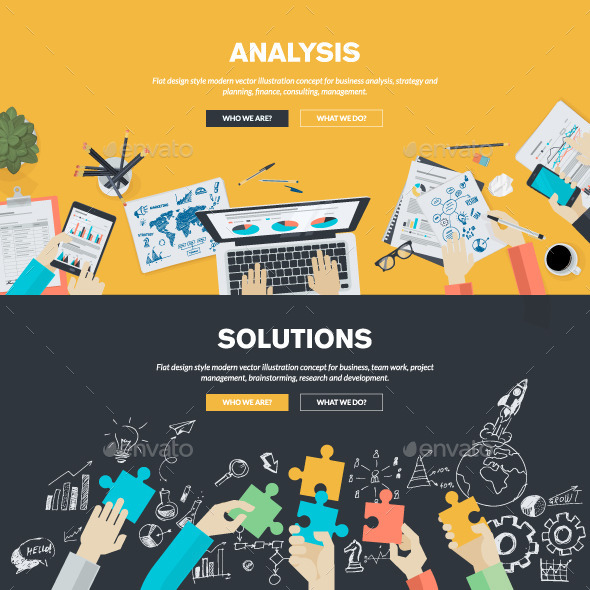 GraphicRiver Set of Flat Design Business Concepts 11043418 GraphicRiver Set of Flat Design Business Concepts 11043418