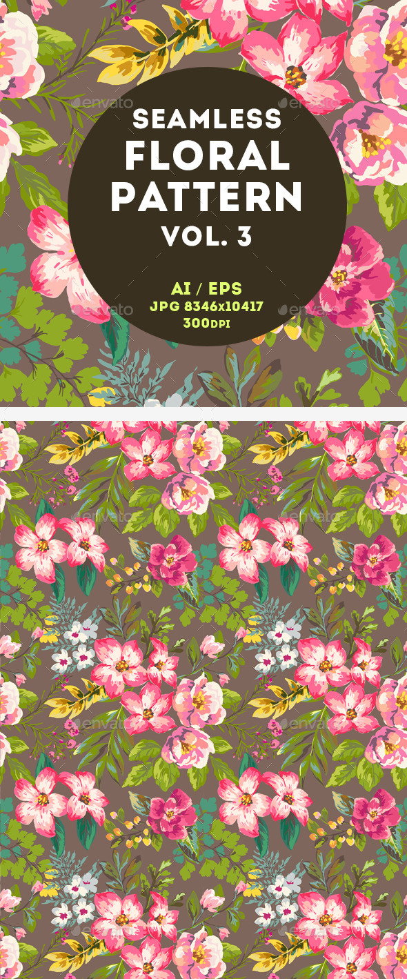 GraphicRiver Floral Pattern 11044111 GraphicRiver Floral Pattern 11044111