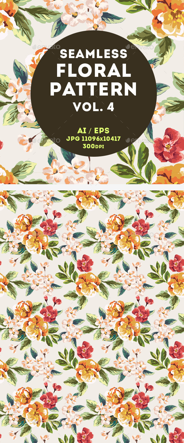 GraphicRiver Floral Pattern 11044279 GraphicRiver Floral Pattern 11044279