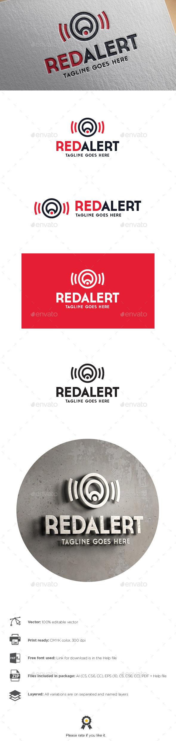 GraphicRiver Red Alert Letter A Logo 11044787 GraphicRiver Red Alert Letter A Logo 11044787