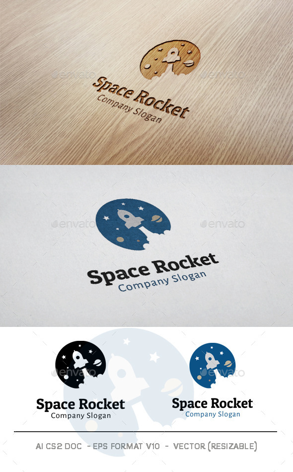 GraphicRiver Space Rocket Logo 11044800 GraphicRiver Space Rocket Logo 11044800