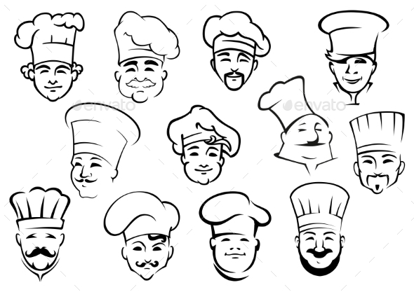 GraphicRiver Multiethnic Chefs 11045439 GraphicRiver Multiethnic Chefs 11045439