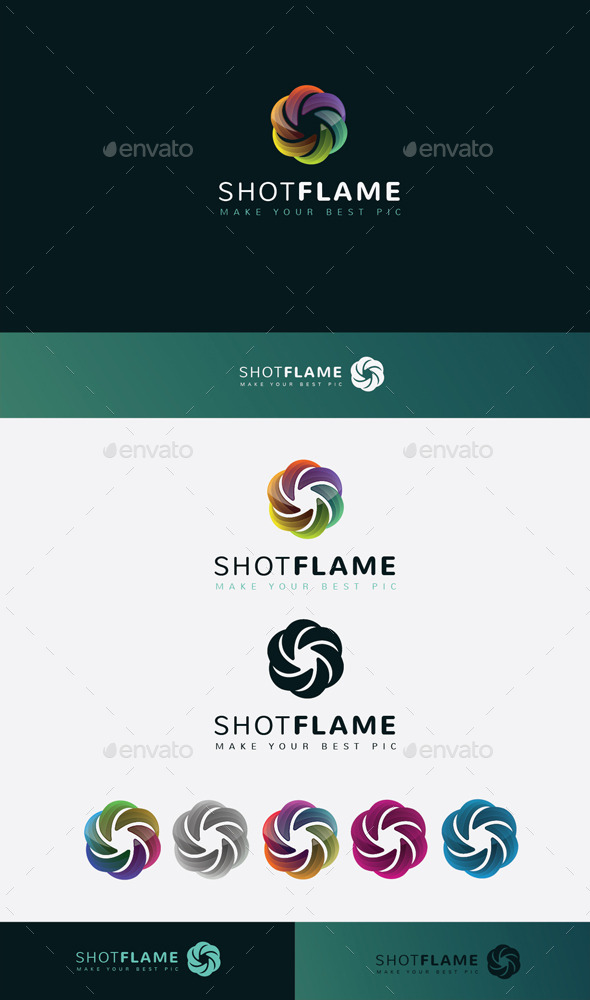 GraphicRiver Shot Flame Logo 11045540 GraphicRiver Shot Flame Logo 11045540