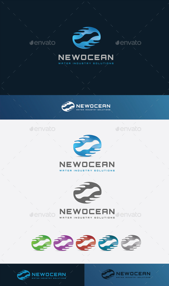GraphicRiver Ocean Symbol Logo 11045583 GraphicRiver Ocean Symbol Logo 11045583
