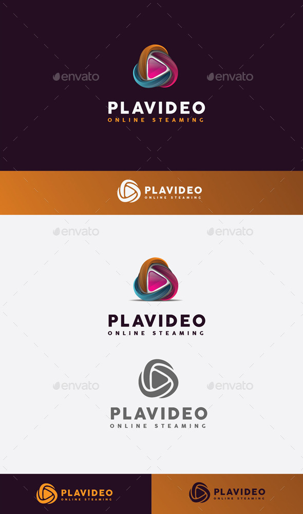 GraphicRiver Play Stream Logo 11045585 GraphicRiver Play Stream Logo 11045585