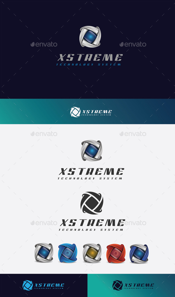 GraphicRiver X Stream Logo 11045588 GraphicRiver X Stream Logo 11045588