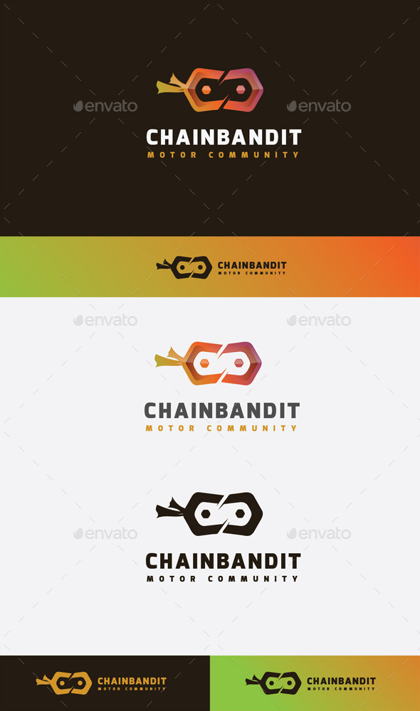 GraphicRiver Chain Bandit Logo 11045592 GraphicRiver Chain Bandit Logo 11045592
