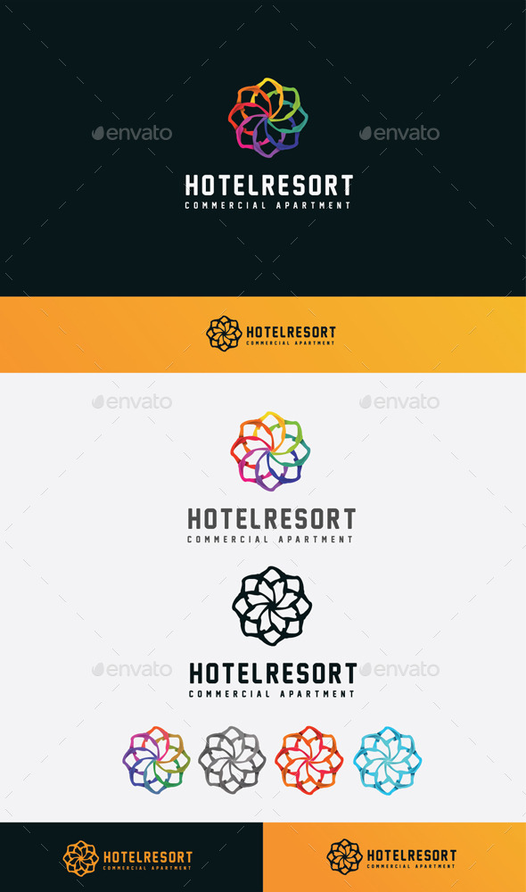 GraphicRiver Hotel Resort Logo 11045594 GraphicRiver Hotel Resort Logo 11045594