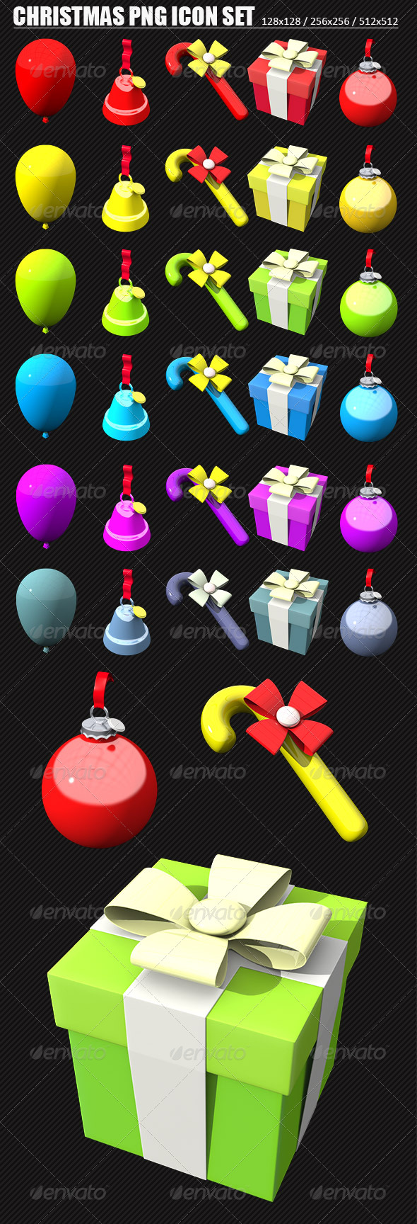 Christmas PNG Icons Set - Web Icons