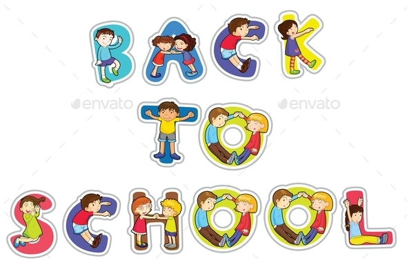 GraphicRiver English Word Back to School 11047691 GraphicRiver English Word Back to School 11047691