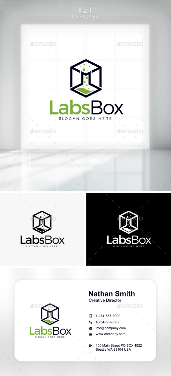 GraphicRiver Labs Box Logo 11047710 GraphicRiver Labs Box Logo 11047710