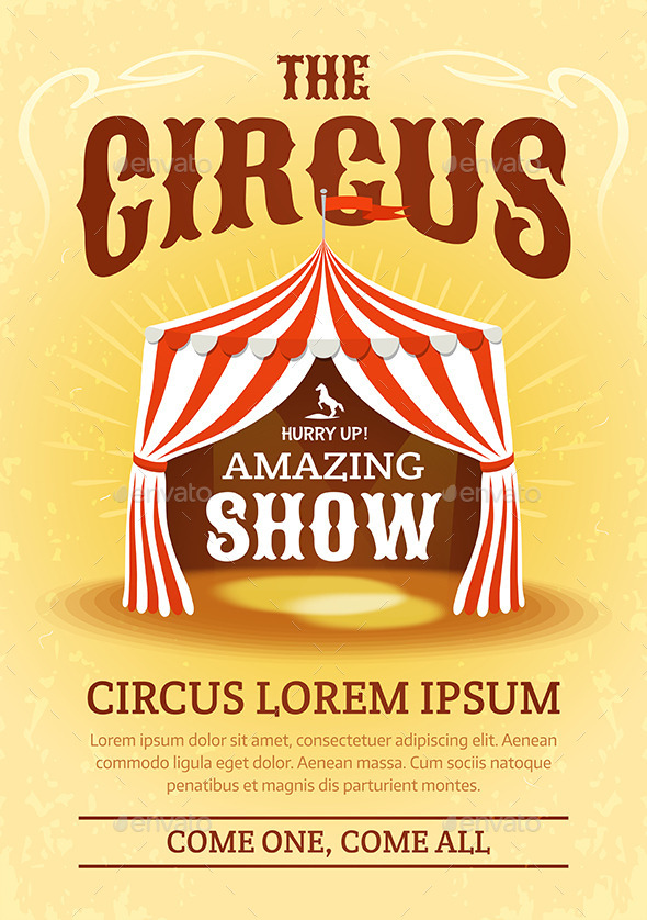 GraphicRiver Circus Poster 11047987 GraphicRiver Circus Poster 11047987