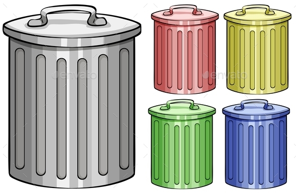 GraphicRiver Trash Cans 11048086 GraphicRiver Trash Cans 11048086