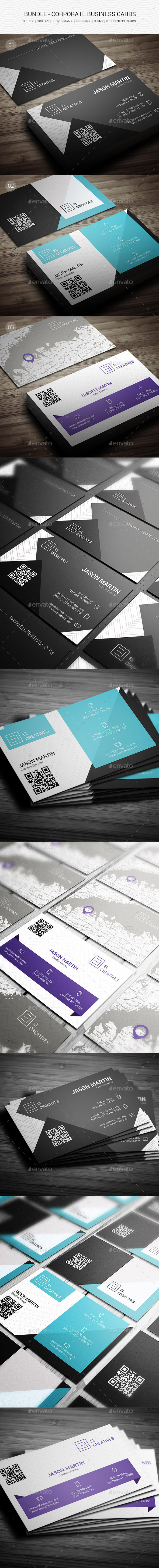 Bundle - Corporate Business Cards - 95 (Corporate)