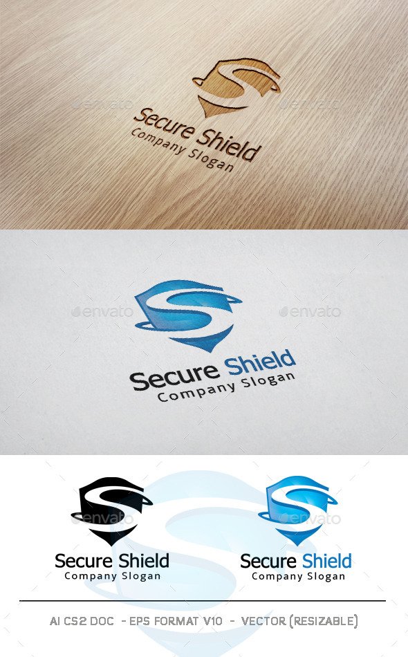 GraphicRiver Secure Shield Logo 11049635 GraphicRiver Secure Shield Logo 11049635