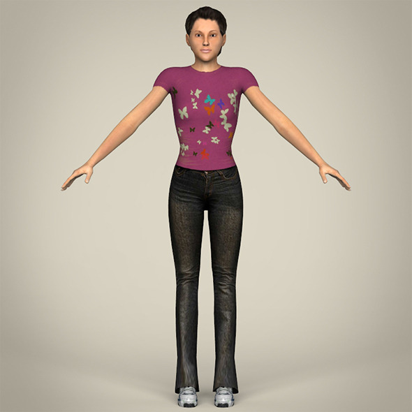 Young Pretty Girl - 3DOcean Item for Sale