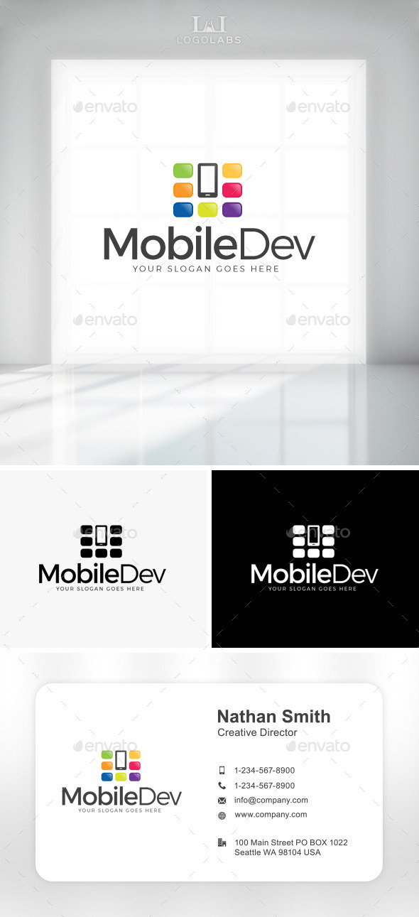GraphicRiver Mobile Dev Logo 11049662 GraphicRiver Mobile Dev Logo 11049662