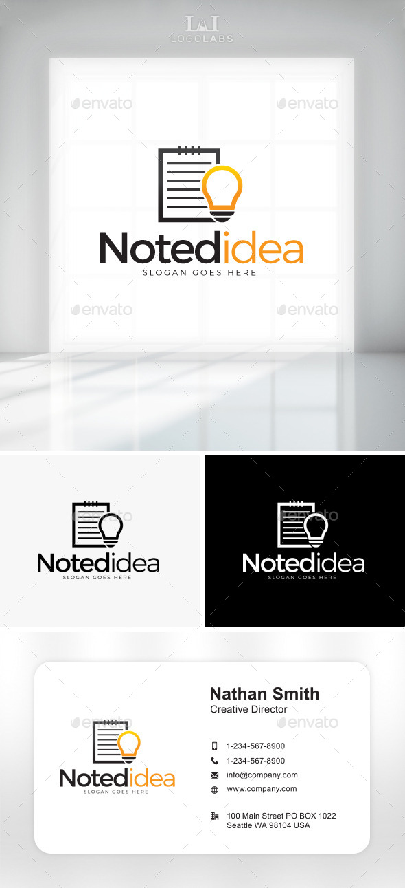 GraphicRiver Noted Idea Logo 11049699 GraphicRiver Noted Idea Logo 11049699