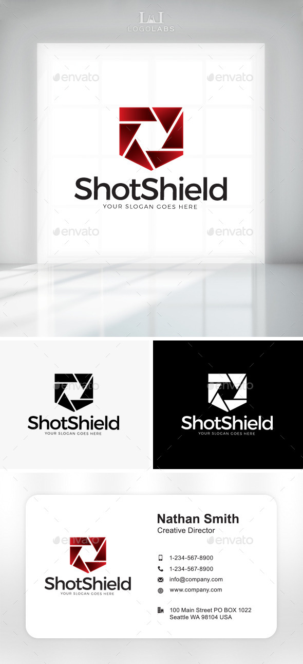 GraphicRiver Shots Shield Logo 11049883 GraphicRiver Shots Shield Logo 11049883