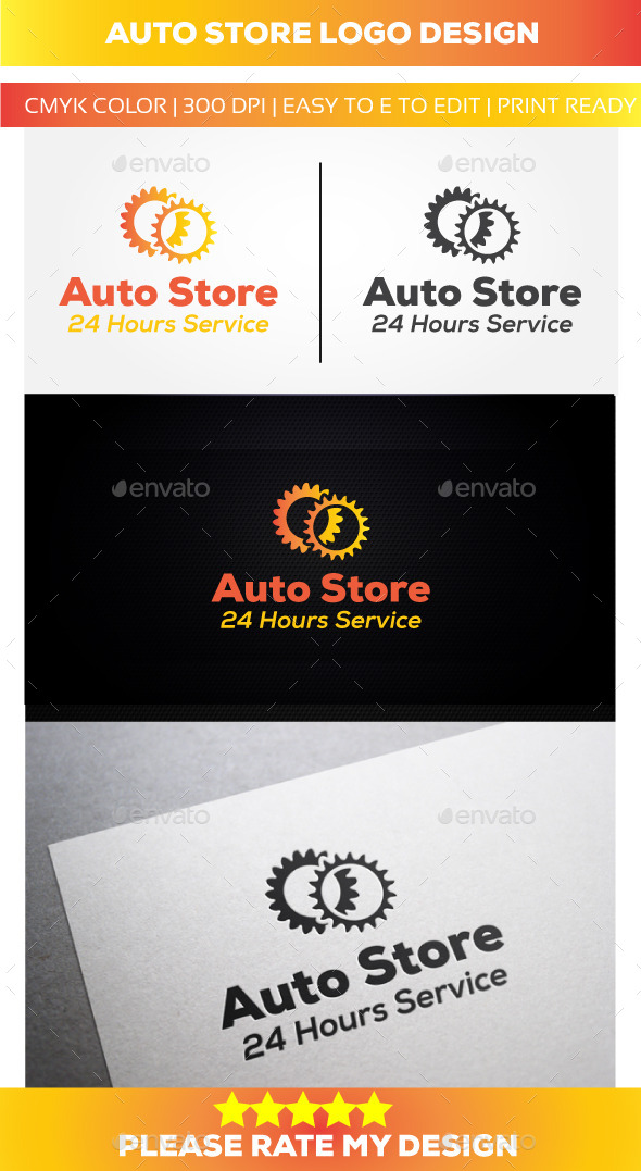 GraphicRiver Auto Store Logo 11050191 GraphicRiver Auto Store Logo 11050191