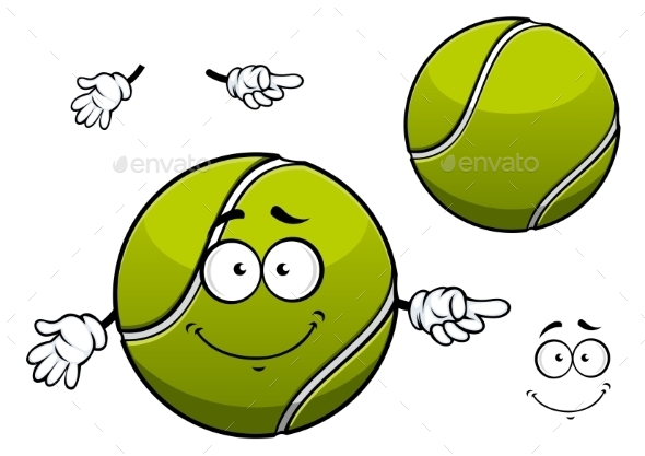GraphicRiver Tennis Ball Cartoon 11050333 GraphicRiver Tennis Ball Cartoon 11050333