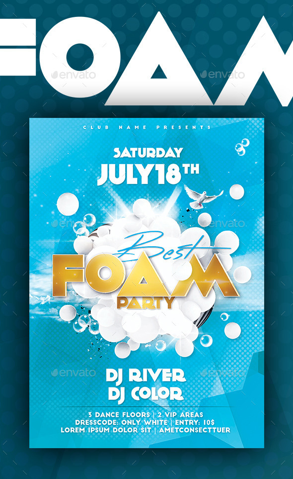 Best Foam Party Flyer/Poster (Flyers)