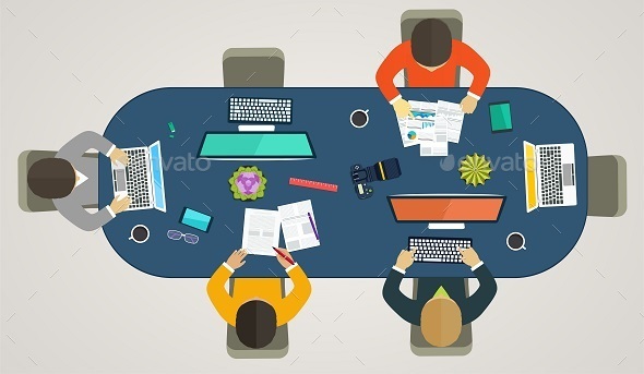 GraphicRiver Teamwork per Computers Online 11050692 GraphicRiver Teamwork per Computers Online 11050692