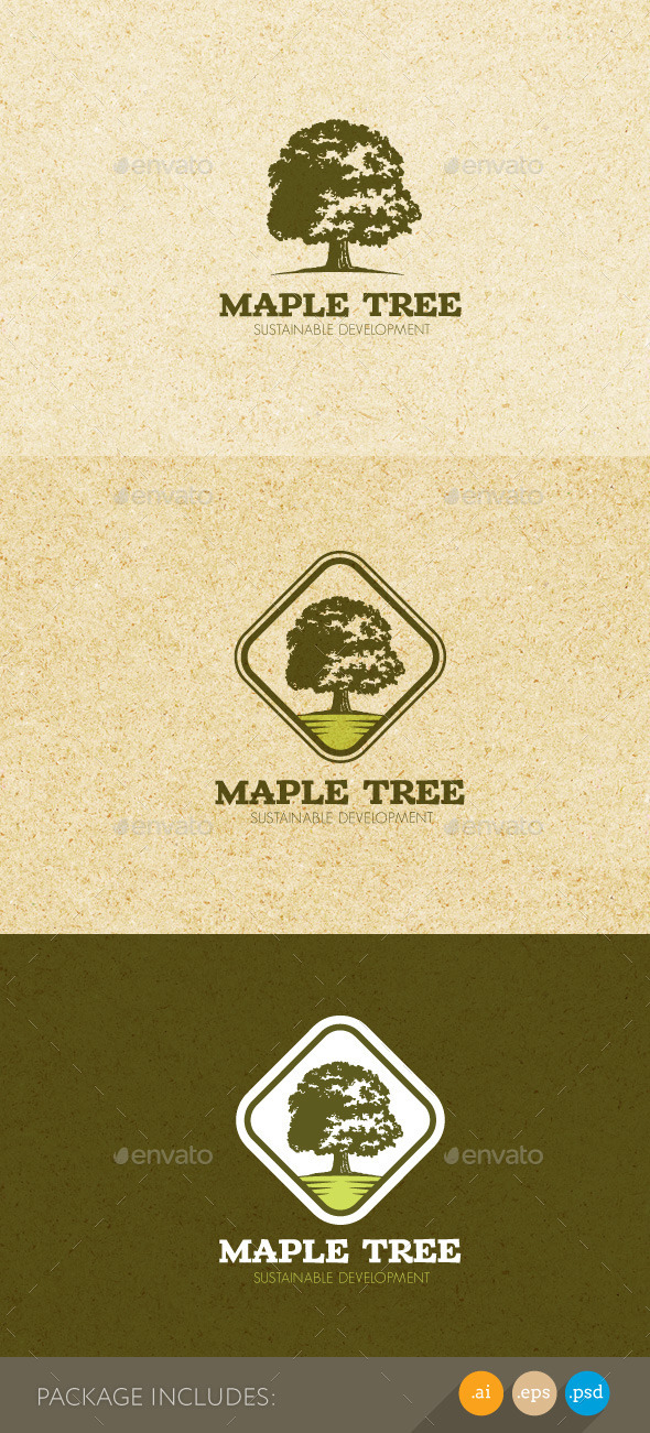 GraphicRiver Maple Tree Sustainable Development Logo 11050945 GraphicRiver Maple Tree Sustainable Development Logo 11050945