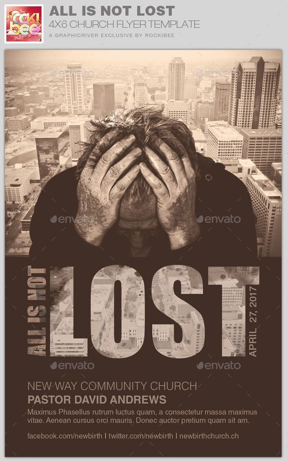 GraphicRiver All is Not Lost Church Flyer Template 11051101 GraphicRiver All is Not Lost Church Flyer Template 11051101