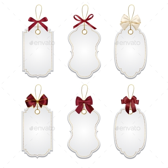 GraphicRiver Red Bow Tags 11052294 GraphicRiver Red Bow Tags 11052294
