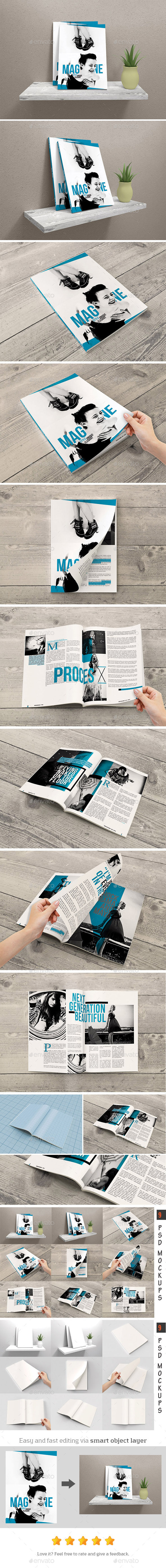 GraphicRiver Magazine Mockups 11052701 GraphicRiver Magazine Mockups 11052701
