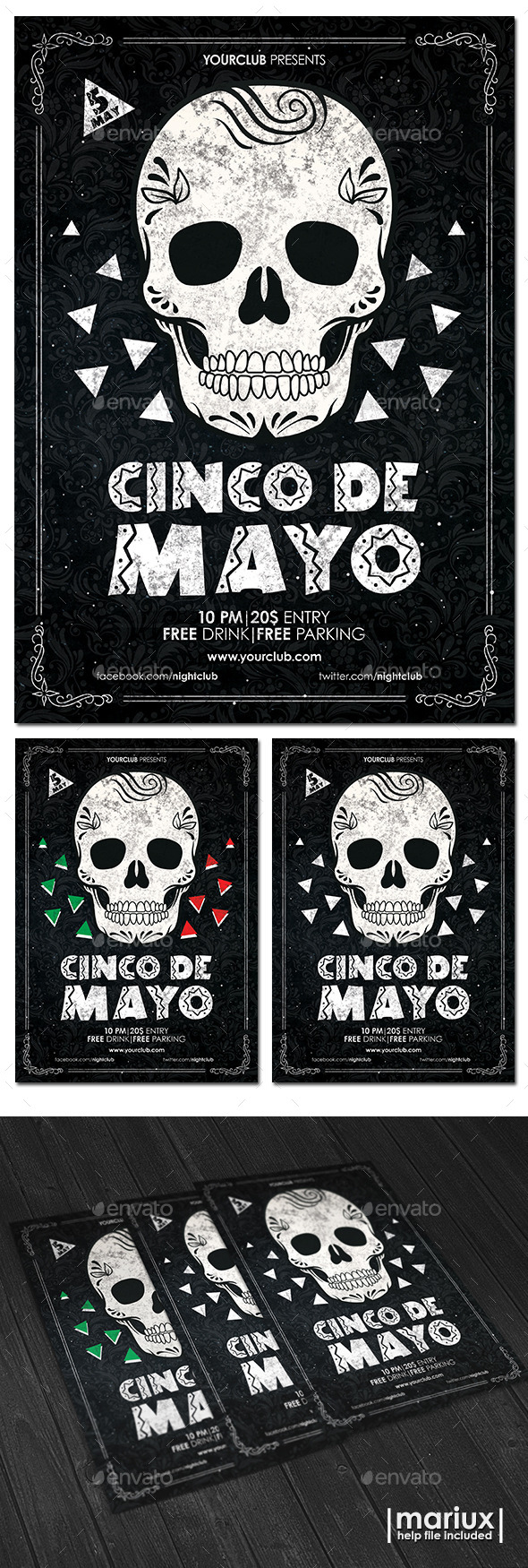 Cinco de Mayo Flyer Poster (Clubs & Parties)