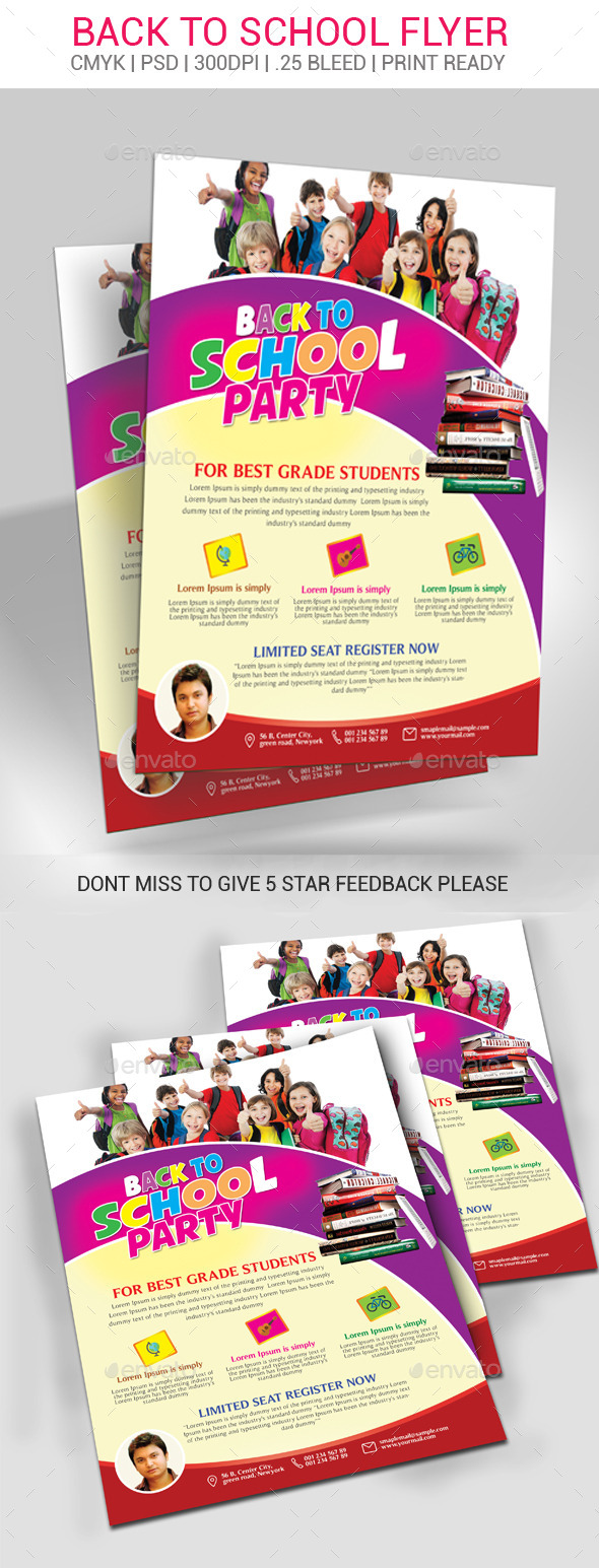 GraphicRiver Back To School Flyer 11052974 GraphicRiver Back To School Flyer 11052974