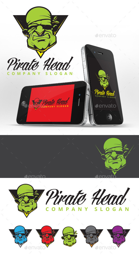 GraphicRiver Pirate Head Logo Template 11055220 GraphicRiver Pirate Head Logo Template 11055220