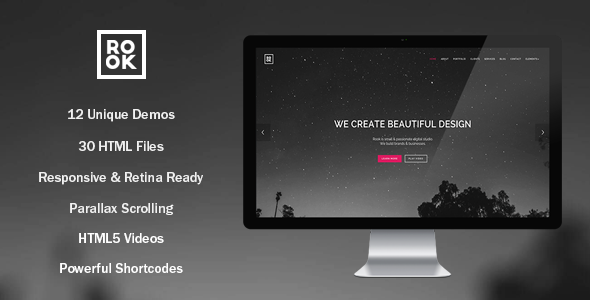 ROOK - Onepage Multipurpose Retina Template