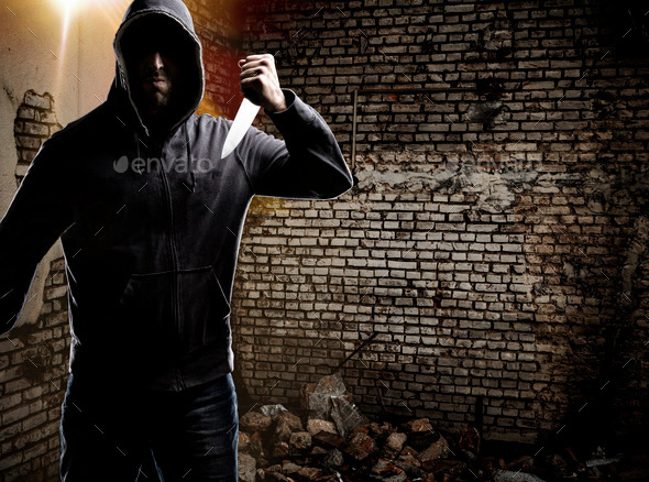 Thief in a dark alley (Misc) Photo Download