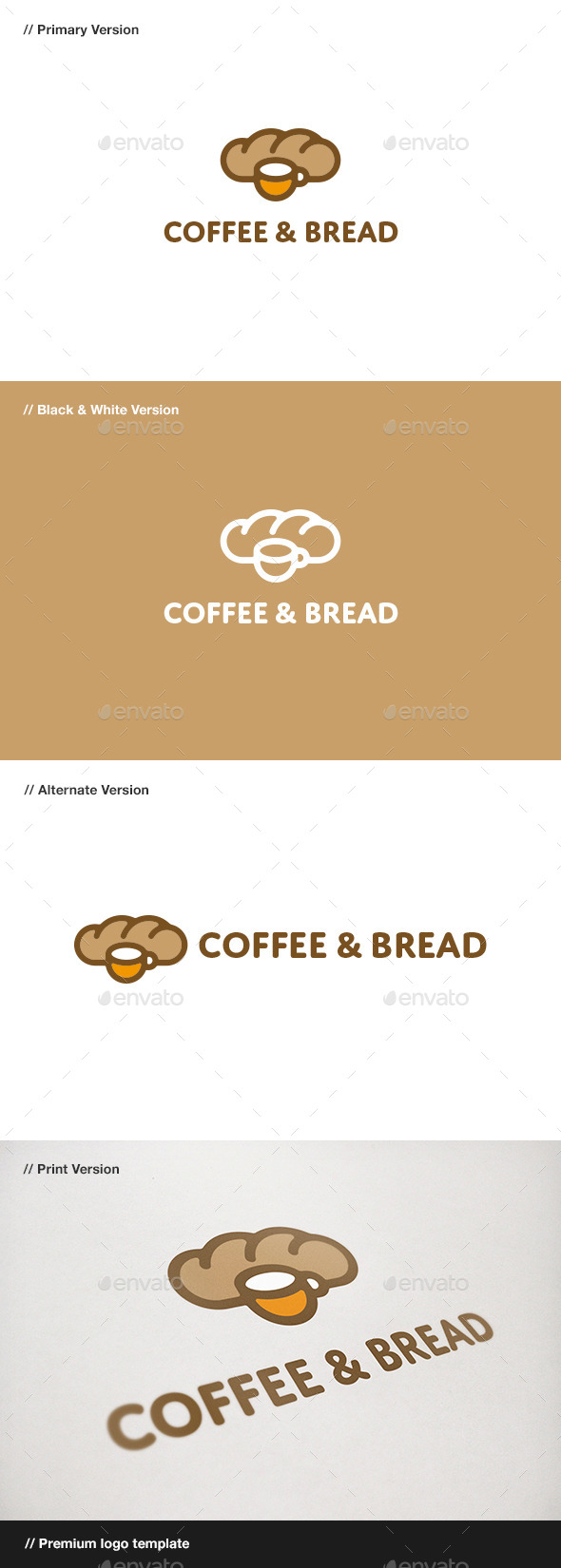 GraphicRiver Coffee & Bread Logo 11025053 GraphicRiver Coffee & Bread Logo 11025053