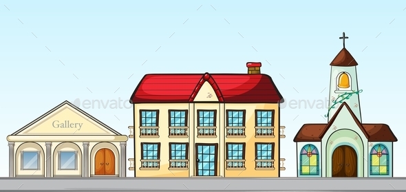 GraphicRiver Buildings on Street 11057091 GraphicRiver Buildings on Street 11057091