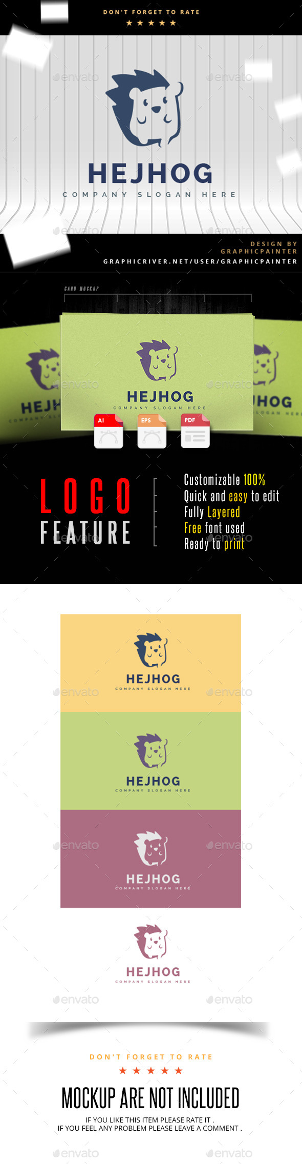 GraphicRiver Hejhog Logo 11039266 GraphicRiver Hejhog Logo 11039266