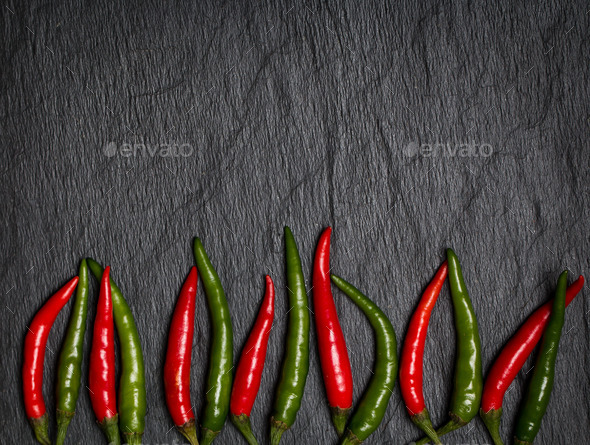 frame of red and green Chile pepper (Misc) Photo Download