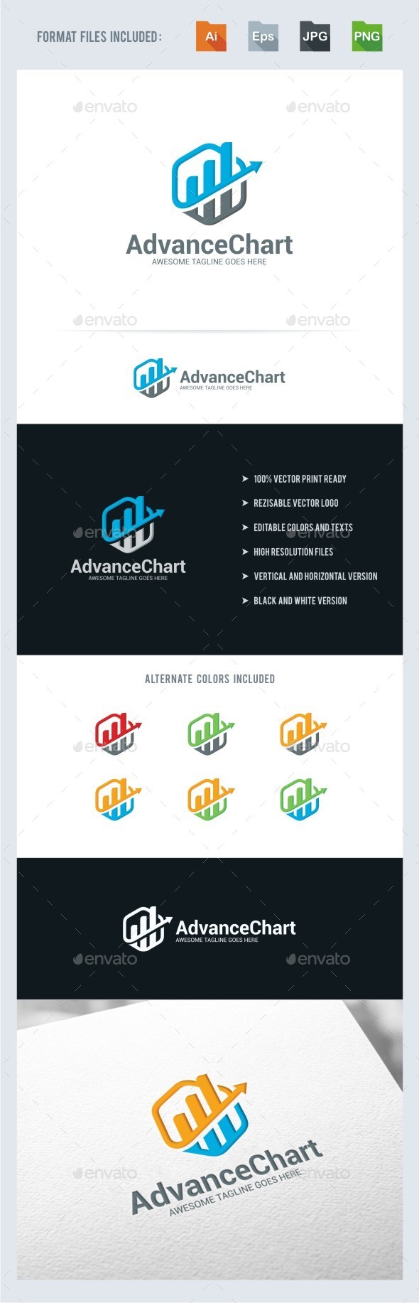 GraphicRiver Advance Chart Logo Template 11059363 GraphicRiver Advance Chart Logo Template 11059363