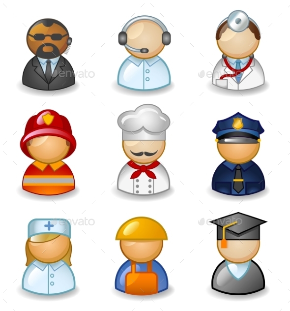 GraphicRiver Avatars as Different Professions 11059648 GraphicRiver Avatars as Different Professions 11059648