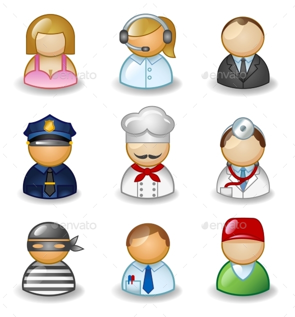 GraphicRiver Avatars as Different Professions 11059652 GraphicRiver Avatars as Different Professions 11059652