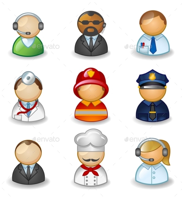 GraphicRiver Avatars as Different Professions 11059661 GraphicRiver Avatars as Different Professions 11059661