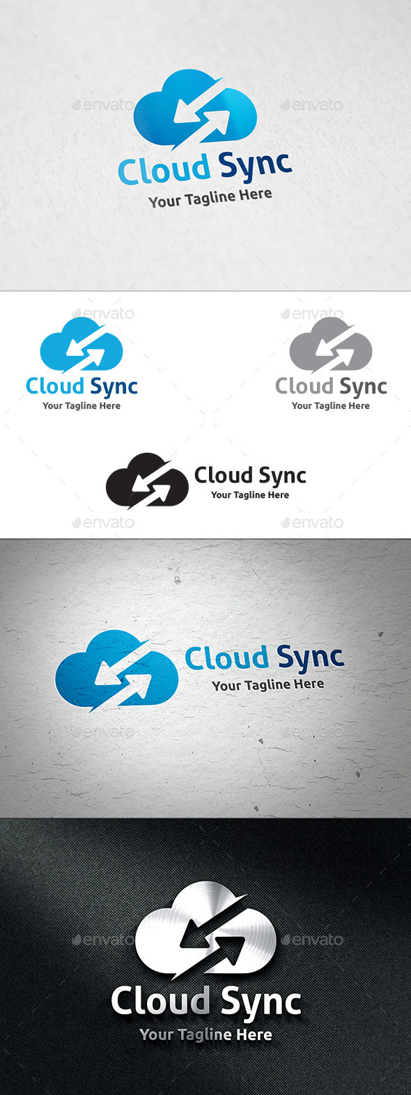 GraphicRiver Cloud Sync Logo Template 11060995 GraphicRiver Cloud Sync Logo Template 11060995